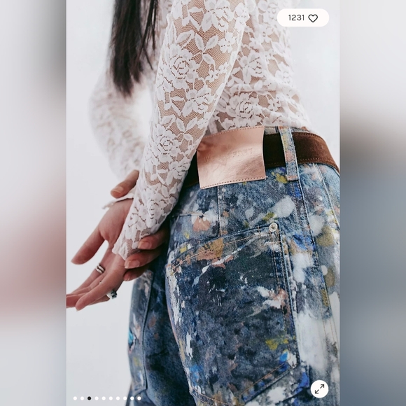 We The Free Good Luck Barrel Illusions Jeans 24 $248 - Picture 3 of 10